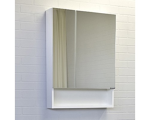 Зеркальный шкаф Comforty Никосия 60 00-00011199 Белый глянцевый