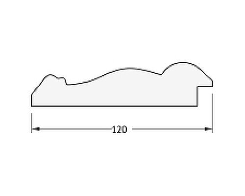 Зеркало Evoform Exclusive 182х122 BY 3636 с фацетом в багетной раме - Состаренное серебро с орнаментом 120 мм