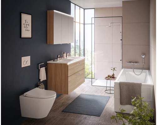 Комплект унитаза с инсталляцией Vitra Integra Round 9856B003-7205 с сиденьем Микролифт и клавишей смыва