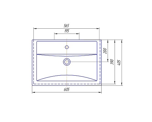 Раковина Grossman Kirovit Фостер 60 16413 Белая
