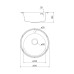 Мойка IDDIS Basic D510 нержавеющая cталь сатин