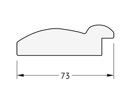 Зеркало Evoform Exclusive 113х53 BY 1146 с фацетом в багетной раме - Серебряный бамбук 73 мм