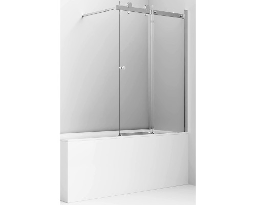 Шторка на ванну Ambassador Bath Screens 90х140 профиль Хром стекло прозрачное
