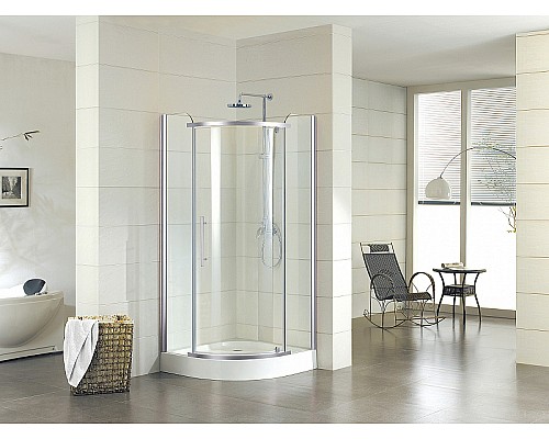 Душевой уголок Azario Edmonton 90х90 AZ-NNC2231 900 профиль Хром стекло прозрачное