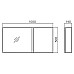 Зеркальный шкаф BelBagno BB1000PAC/TL