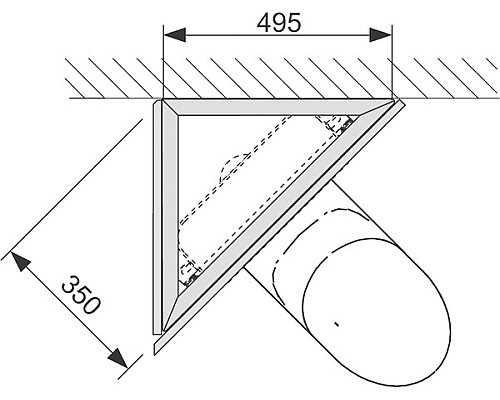 Крепление модуля для углового монтажа TECE 9380004