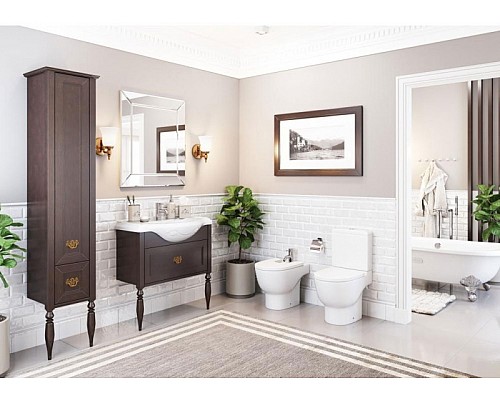 Тумба под раковину Roca America Evolution L 85 ZRU9302959 Дуб темный шоколад