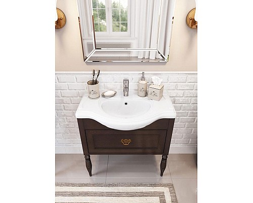 Тумба под раковину Roca America Evolution L 85 ZRU9302959 Дуб темный шоколад