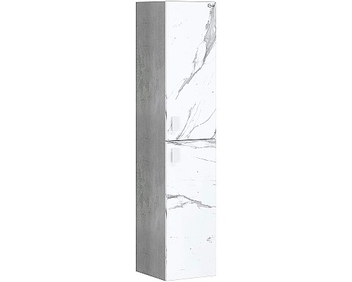 Шкаф пенал Onika Марбл 30.10 403076 подвесной Мрамор Камень бетонный
