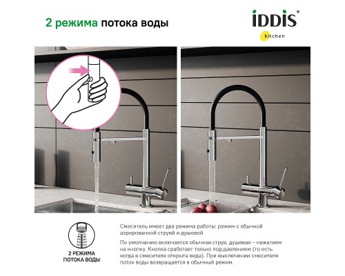 Смеситель для кухни Iddis Ace ACESBFFi05 Хром