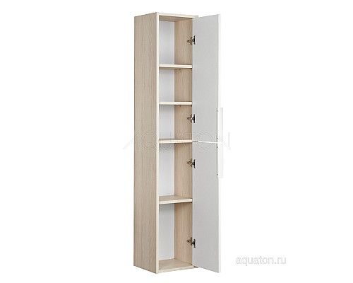 Шкаф - колонна Рико белый, ясень фабрик Aquaton 1A216603RIB90