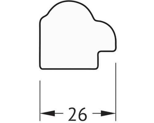 Зеркало Evoform Definite 44х34 BY 1339 в багетной раме - Витая бронза 26 мм