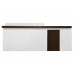 Тумба с раковиной Эстет Malibu 140 L ФР-00007126 подвесная Белая Темное дерево