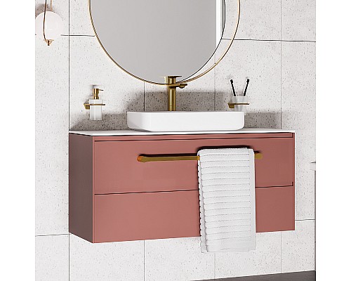 Смеситель для раковины WasserKRAFT Aisch 5503H Золото матовое