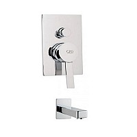 Смеситель для ванны GPD Quadro MAB90 Хром