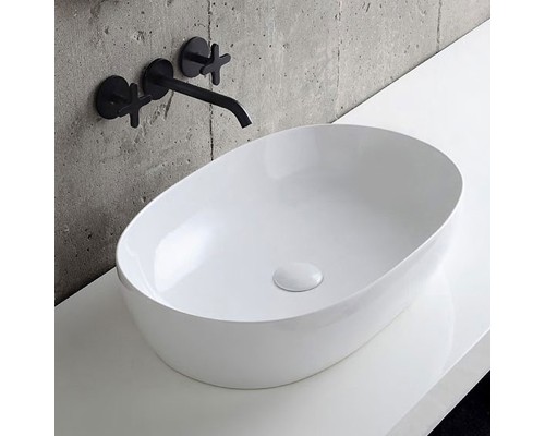 Раковина-чаша Azzurra Elegance Circle 60 ELLA060400C0BI/(ECI60 bi*0) Белая