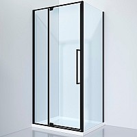 Душевой уголок Black&White Stellar Wind S818 BC 100x80 8181000 Черный матовый