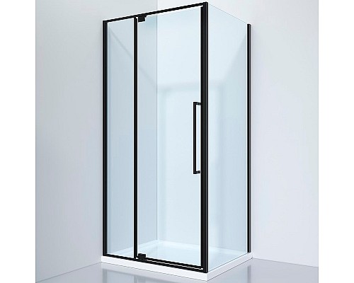 Душевой уголок Black&White Stellar Wind S818 BC 100x80 8181000 Черный матовый