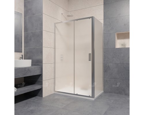 Душевой уголок RGW Passage PA-76 120х120 профиль Хром стекло матовое-сатинат