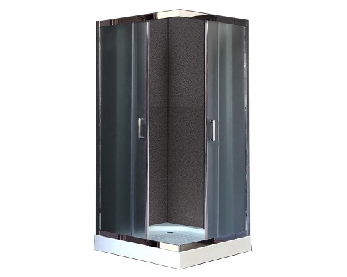 Душевой уголок Royal Bath HP 90х90 RB90HP-C-CH с поддоном профиль Хром стекло матовое