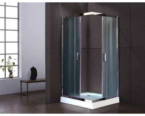 Душевой уголок Royal Bath HP 90х90 RB90HP-C-CH с поддоном профиль Хром стекло матовое