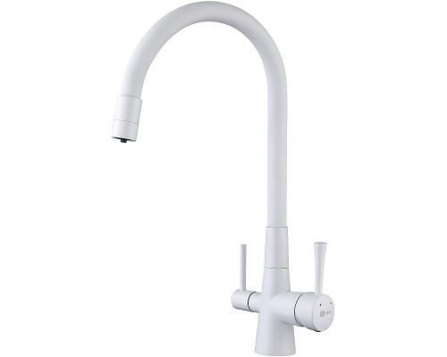 Смеситель для кухни Lemark Comfort LM3075W Белый