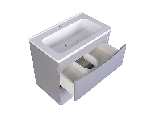 Тумба под раковину Style line Бергамо СС-00002317 подвесная серая