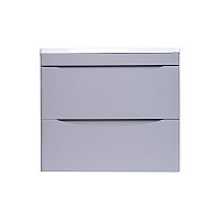 Тумба под раковину Style line Бергамо СС-00002317 подвесная серая