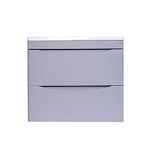 Тумба под раковину Style line Бергамо СС-00002317 подвесная серая