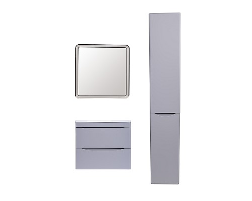 Тумба под раковину Style line Бергамо СС-00002317 подвесная серая