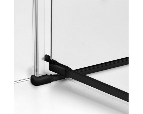 Душевое ограждение NEW TRENDY AVEXA BLACK 120x90x200 (черный)
