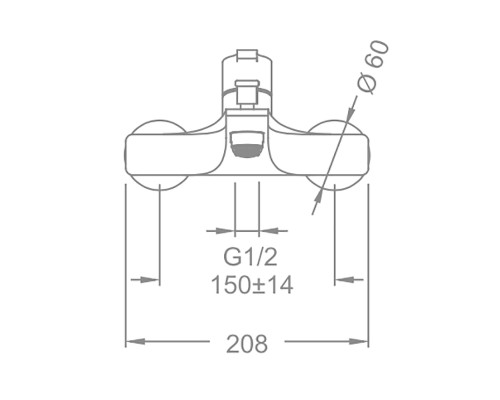 Смеситель для ванны Schein Whirl 42205/8035020 Хром