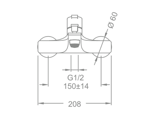 Смеситель для ванны Schein Whirl 42205/8035020 Хром
