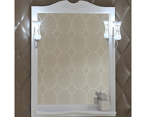 Зеркало Opadiris Клио 85 00-00003086 Белое матовое