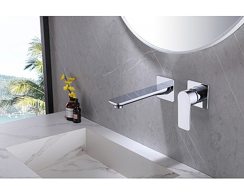 Смеситель ABBER Weiss Insel AF8082 для раковины скрытого монтажа, хром