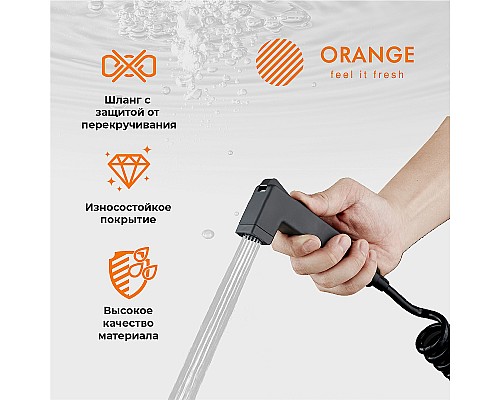 Гигиенический душ Orange HS021bk Черный Гигиенический душ Orange HS021bk Черный