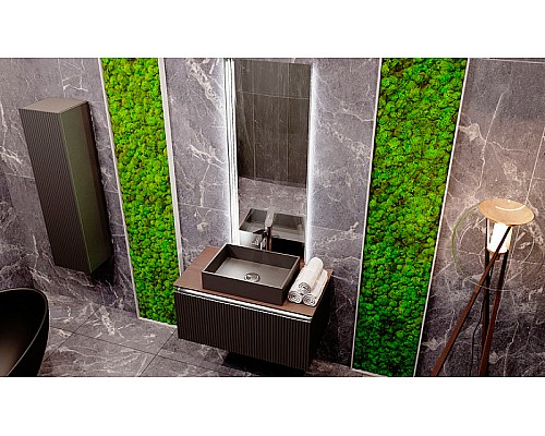 Тумба под раковину Jorno Strong 100 Str.01.100/P/A подвесная Антрацит