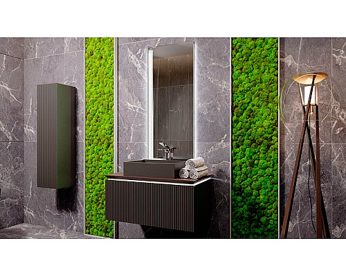 Тумба под раковину Jorno Strong 100 Str.01.100/P/A подвесная Антрацит