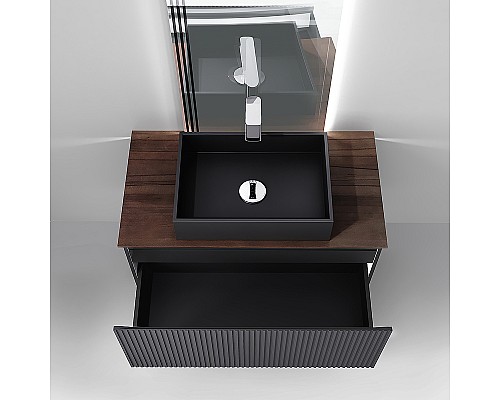 Тумба под раковину Jorno Strong 100 Str.01.100/P/A подвесная Антрацит