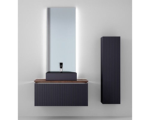 Тумба под раковину Jorno Strong 100 Str.01.100/P/A подвесная Антрацит