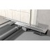 Решетка AlcaPlast нержавеющая сталь матовый