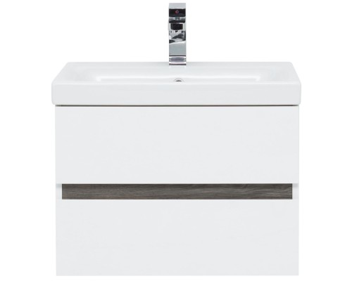 Мебель для ванной Aquanet Беркли 60 белый/дуб рошелье (зеркало белое)