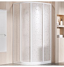 Душевой уголок Ravak Supernova SKCP4-80 80x80 3114O10211 Белый витраж пластик Pearl