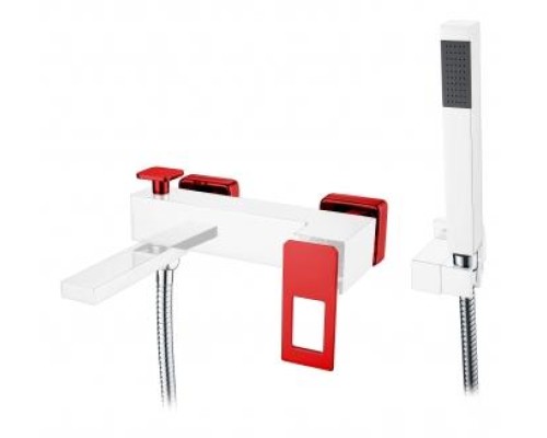 Смеситель для ванны,для душа Boheme Q 143-WR белый