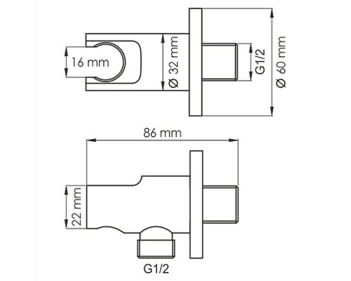 Душевая система WasserKRAFT Elbe A177471 Черная матовая