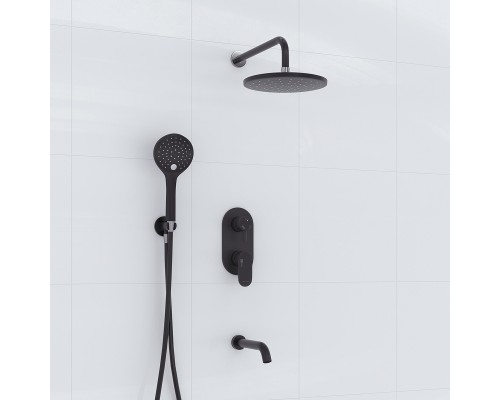 Душевая система WasserKRAFT Elbe A177471 Черная матовая