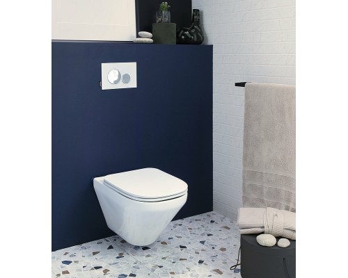 Комплект унитаза с инсталляцией Jacob Delafon Modern Life E21773RU-00 с сиденьем Микролифт и клавишей смыва
