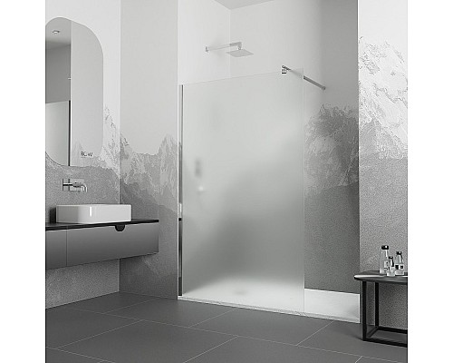 Душевая перегородка RGW Walk In WA-002 90 35100209-21 профиль Хром стекло матовое-сатинат