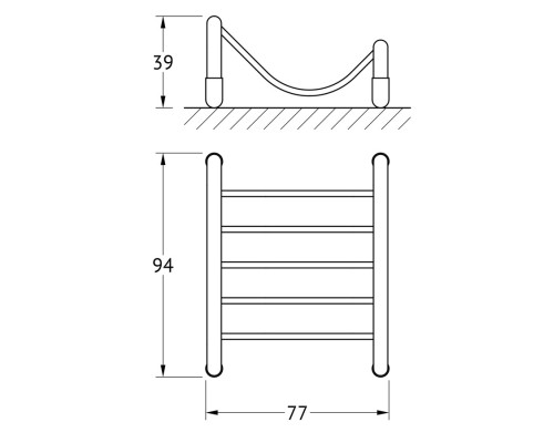 Мыльница-решетка настольная (хром) FBS RYN 037