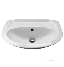 Полукруглая раковина Santek Бриз 60 1WH110463 без отверстия под смеситель 